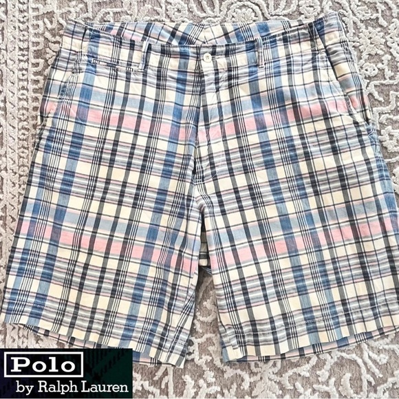 Polo Ralph Lauren Men’s Pastel Plaid Shorts - Picture 1 of 11